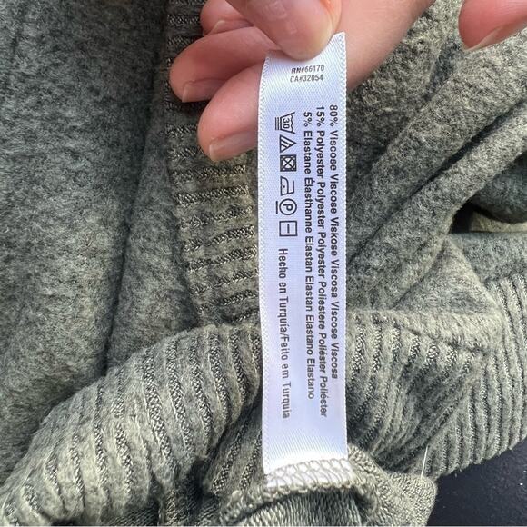 Anthropologie Saturday Sunday Olive Green Drop Waist Sweater Dress Size S - Picture 6 of 8